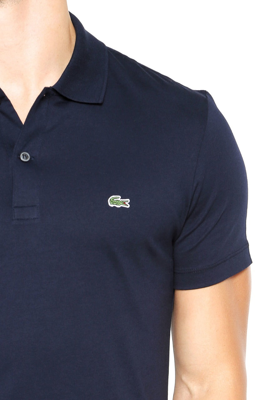 Camisa Gola Polo Lacoste Regular Fit Azul Marinho