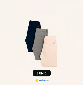 Kit 3 Calças RL Sarja